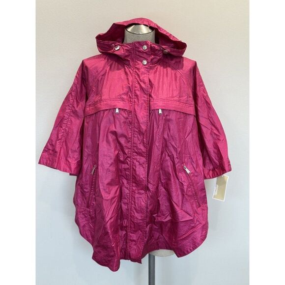 Michael Kors NWT Poncho in Fuschia Size S - Picture 1 of 5
